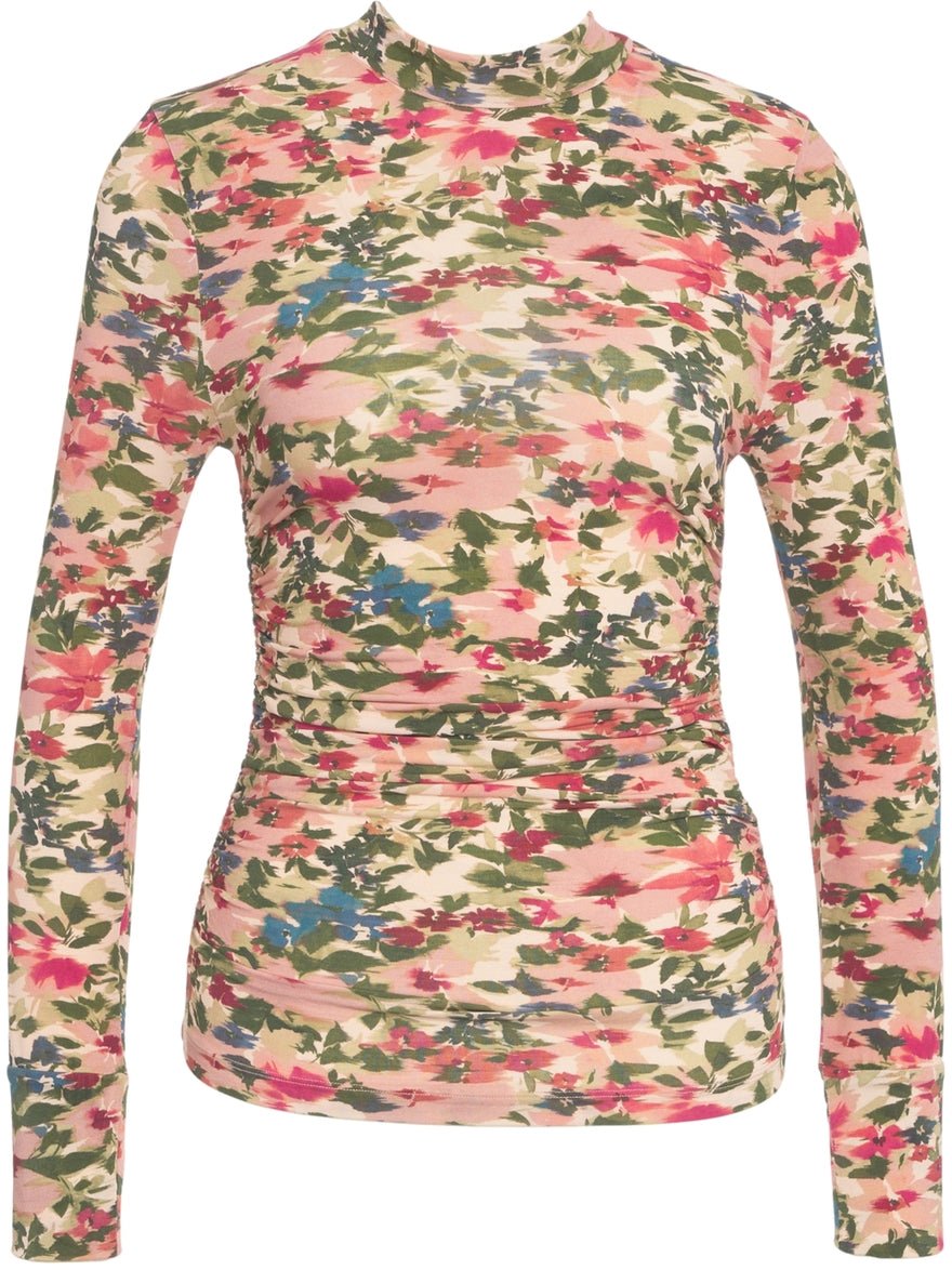 FARM Rio T-shirt with floral print Roze