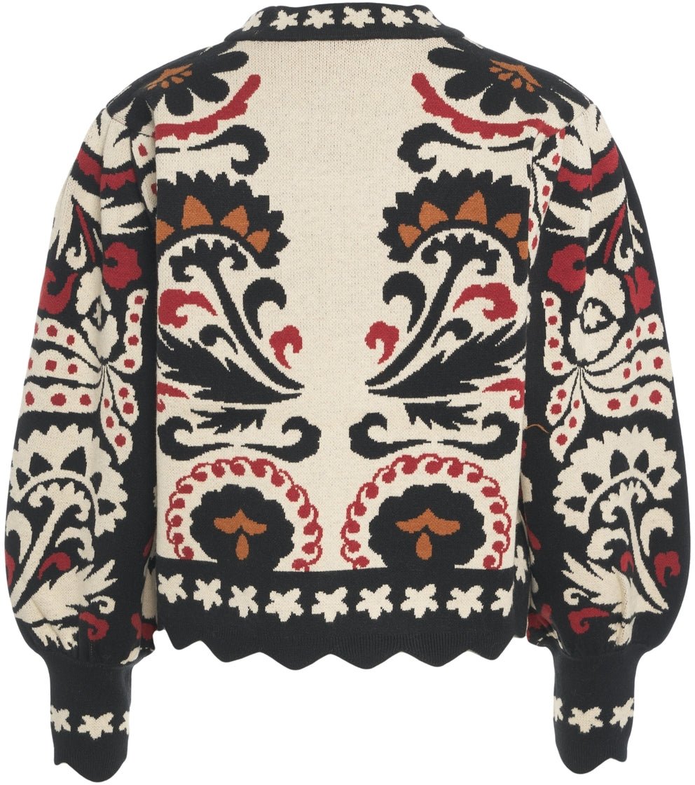 FARM Rio Sweater with pattern Zwart