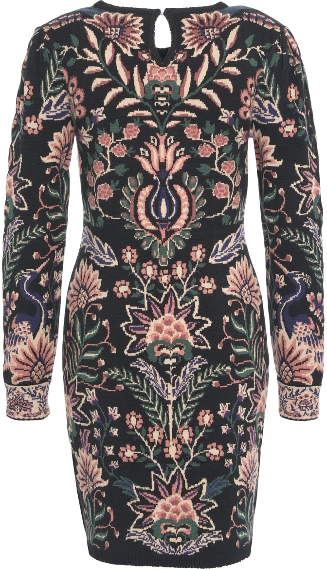 FARM Rio Mini dress with pattern Zwart