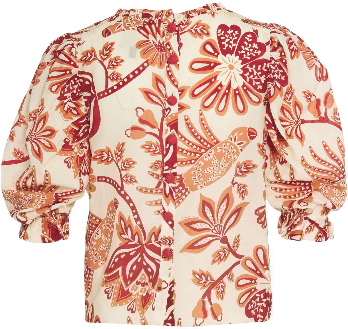 FARM Rio Blouse with floral pattern Beige