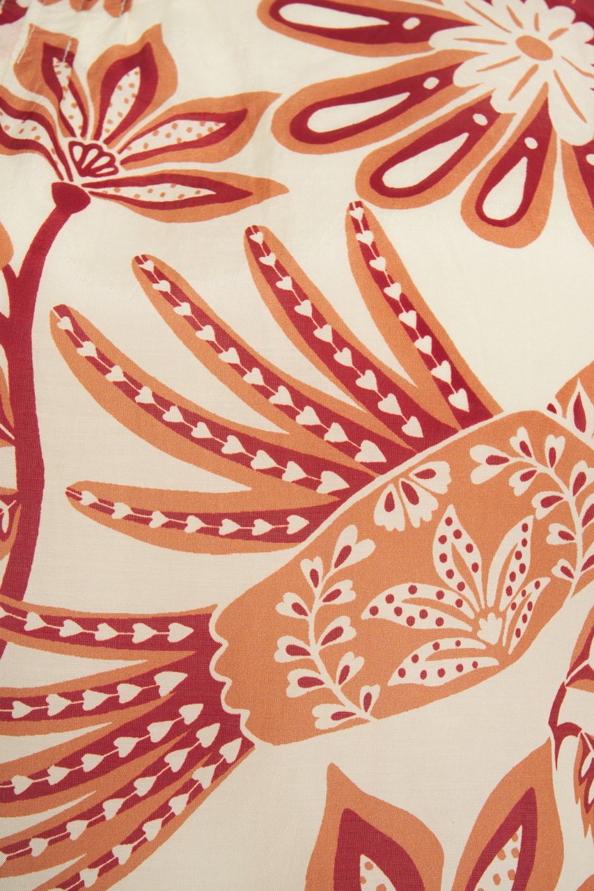 FARM Rio Blouse with floral pattern Beige