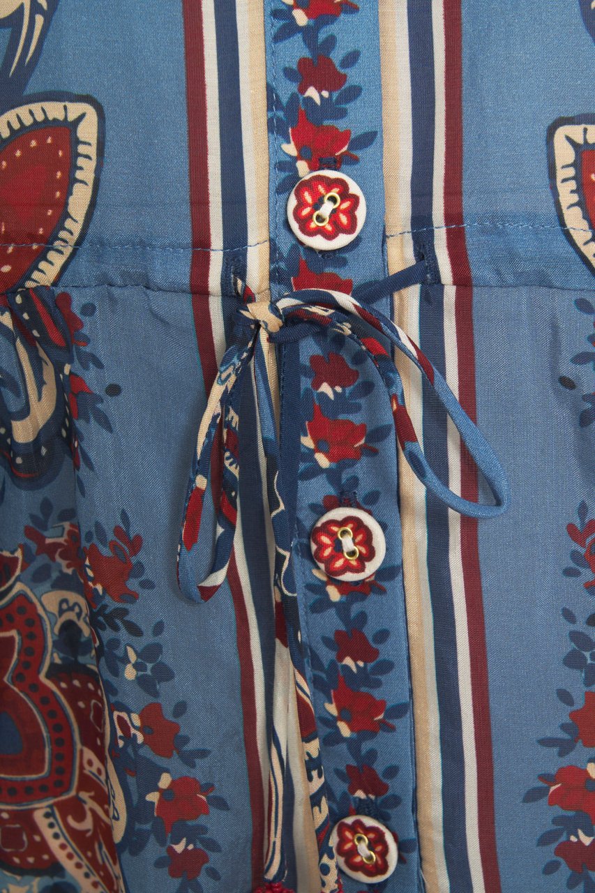 FARM Rio Blouse with pattern Blauw