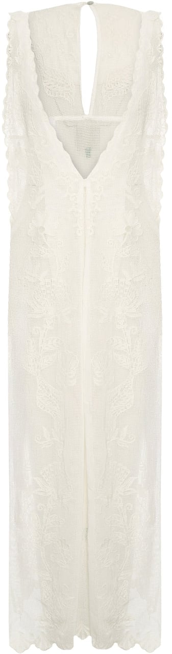 FARM Rio Maxi dress with embroidery Wit