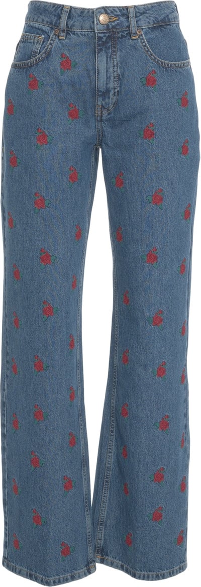 FARM Rio Jeans with embroideries Blauw