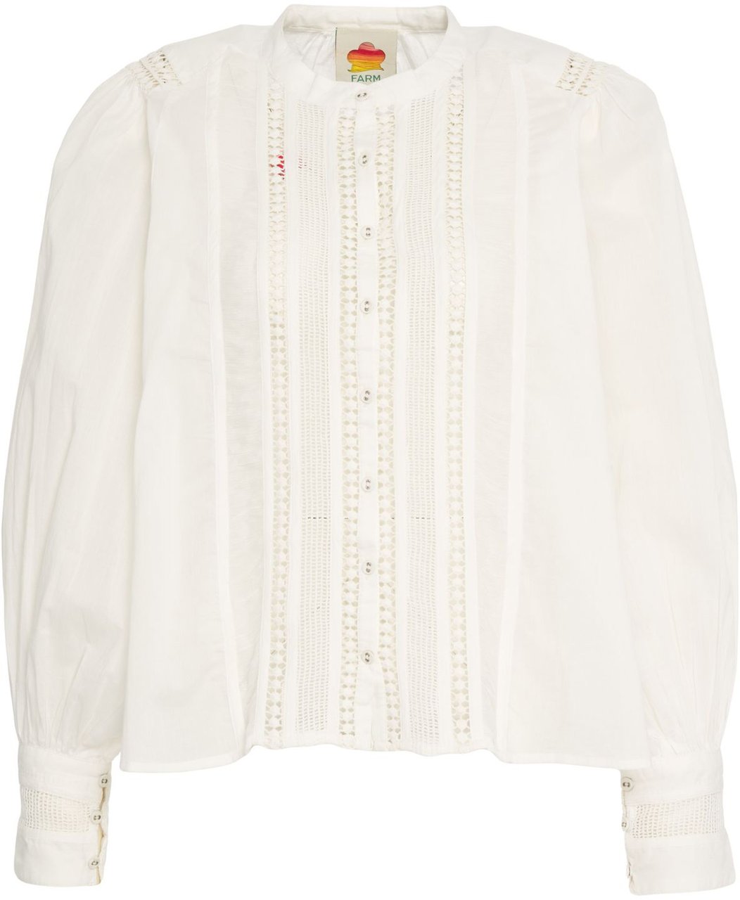 FARM Rio Blouse with lace detail Wit