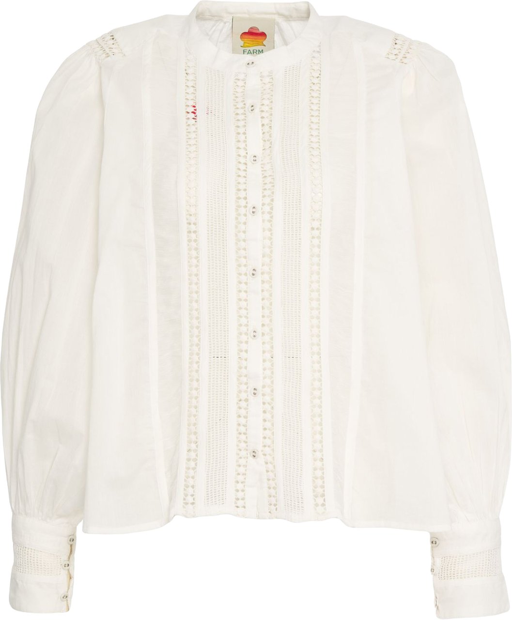 FARM Rio Blouse with lace detail Wit