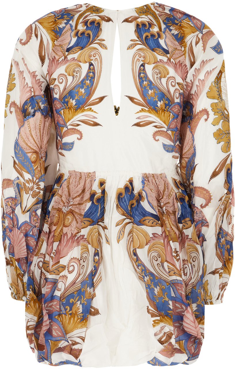 FARM Rio Farm Rio Printed cotton blend dress Divers