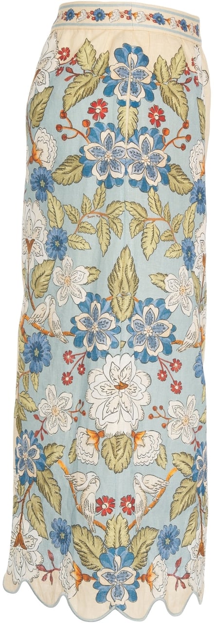 FARM Rio Skirt with floral pattern Divers