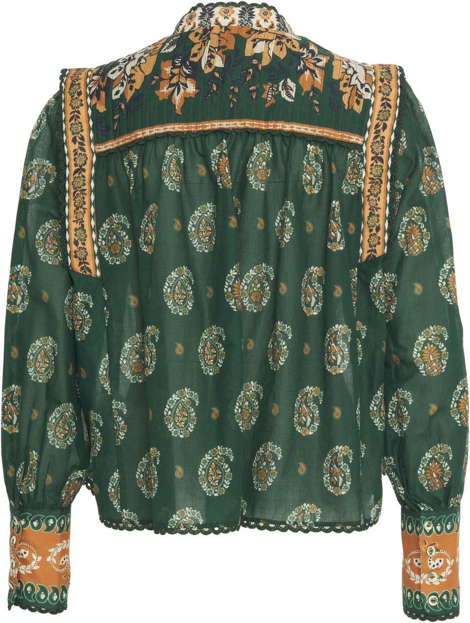 FARM Rio Blouse with pattern Groen