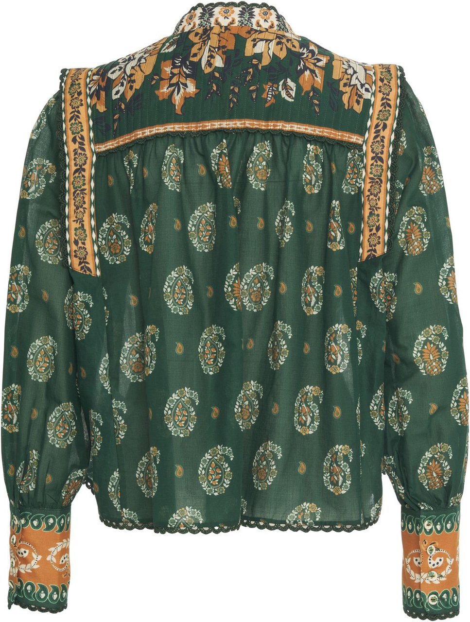 FARM Rio Blouse with pattern Groen