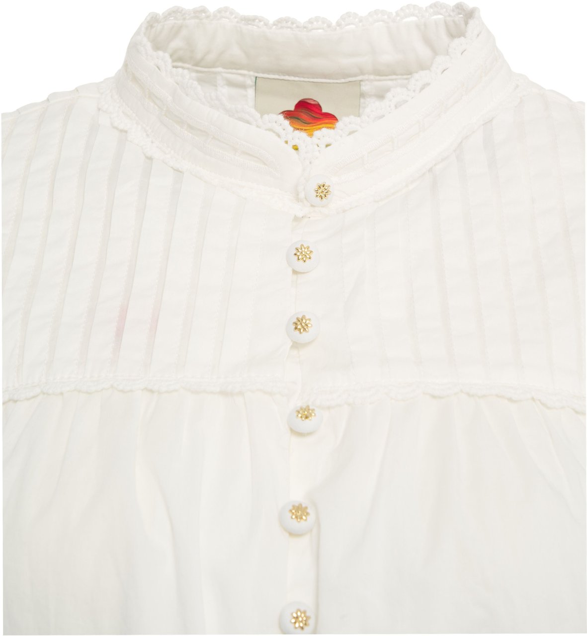 FARM Rio Blouse with eyelet pattern Wit