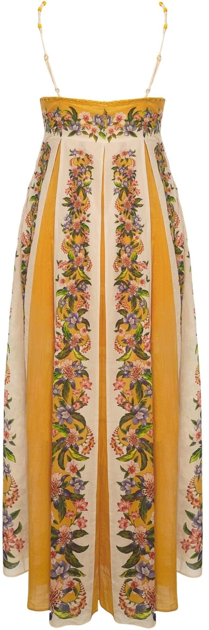 FARM Rio Maxi dress with floral print Geel