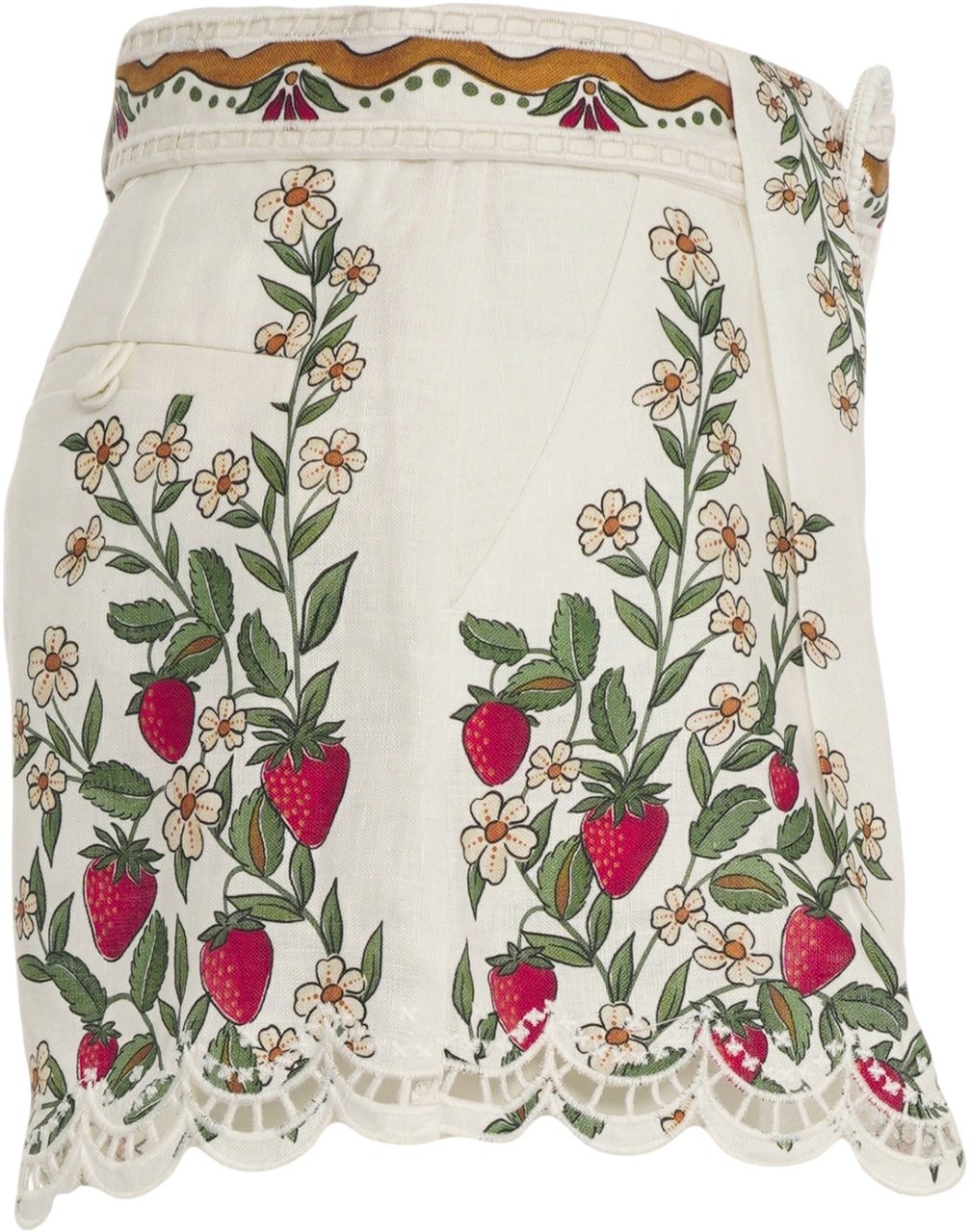 FARM Rio Linen shorts Wit