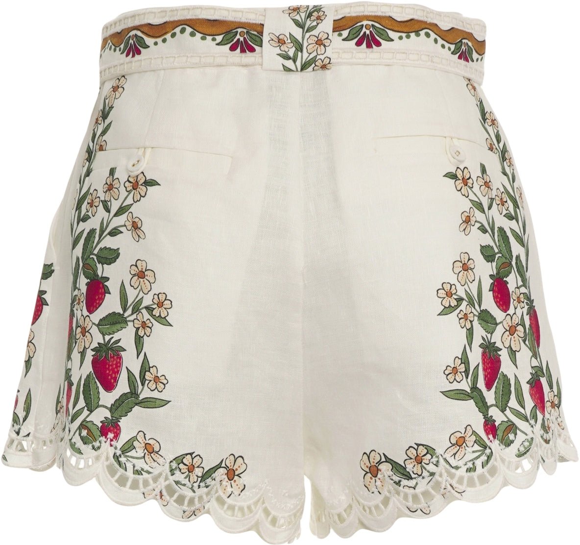FARM Rio Linen shorts Wit