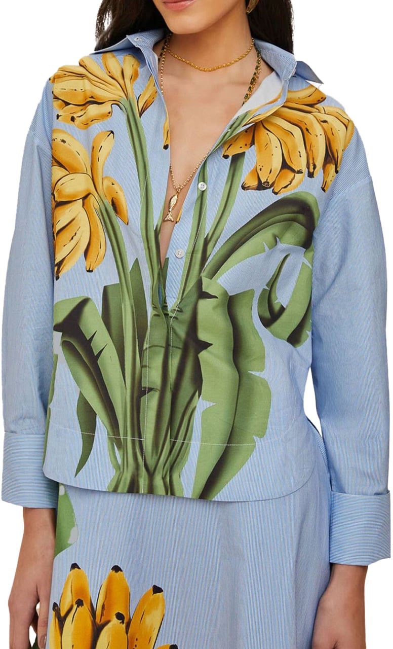 FARM Rio BANANA COCINA STRIPED SHIRT Blauw