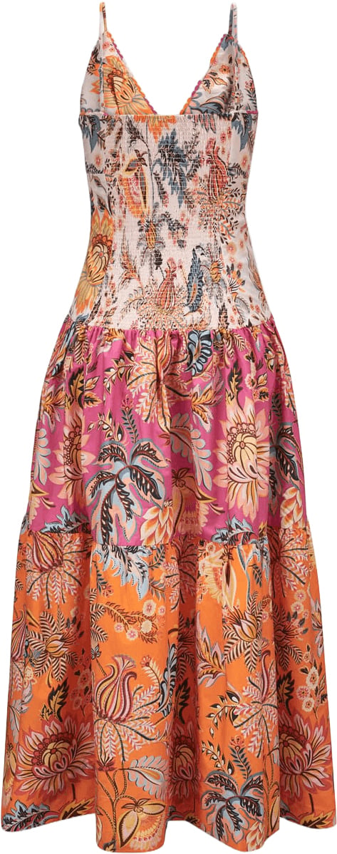 FARM Rio LIGIA FLORAL MIX SLEEVELESS MAXI DRESS Divers