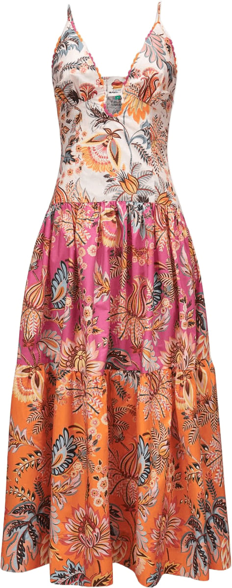 FARM Rio LIGIA FLORAL MIX SLEEVELESS MAXI DRESS Divers