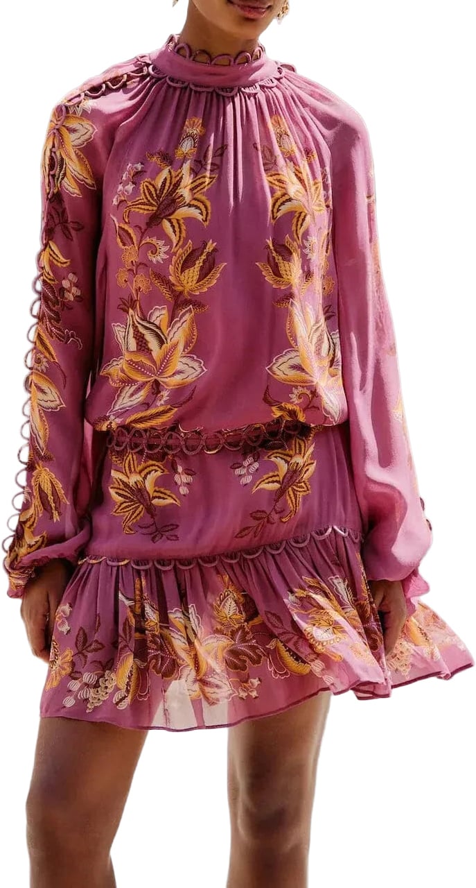 FARM Rio DELICAAT CHINTZ MINIJURKJE Roze