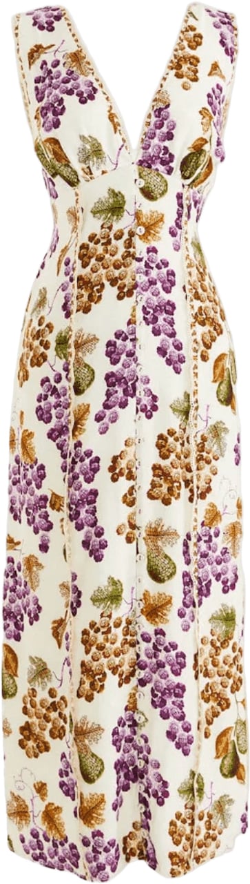 FARM Rio MAAKLOZE MIDI-JURK GRAPE GARDEN Divers