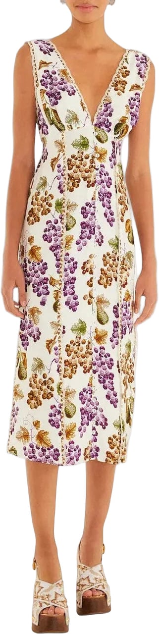 FARM Rio MAAKLOZE MIDI-JURK GRAPE GARDEN Divers