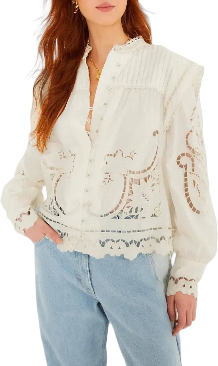 FARM Rio RICHILIEU BLOUSE Wit