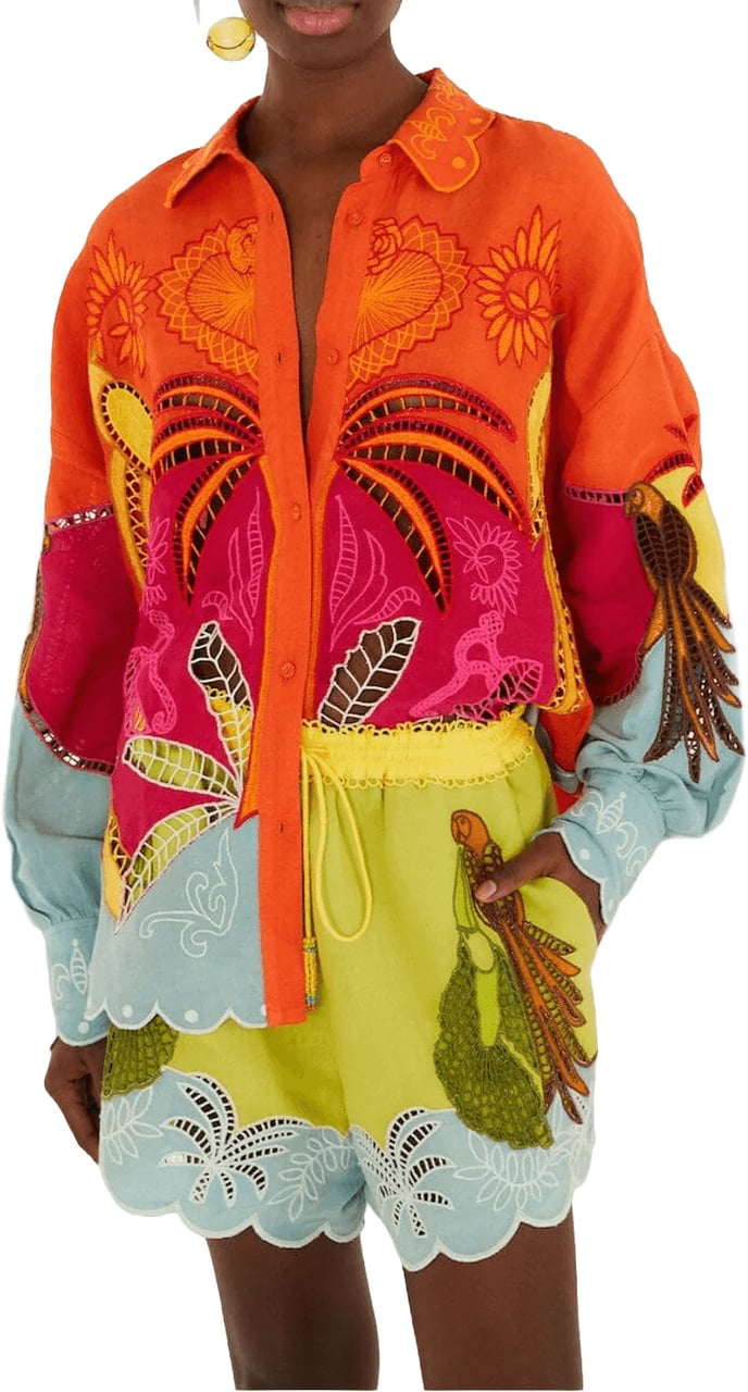 FARM Rio USIACURI RICHELIEU SHORTS Geel