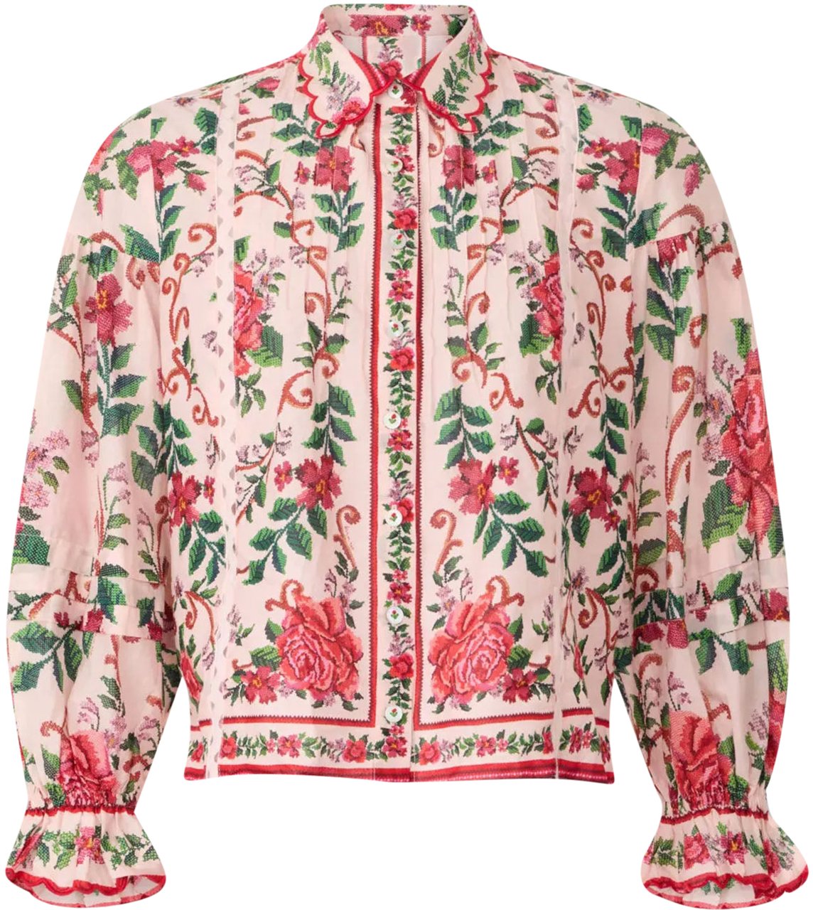 FARM Rio FLOWER TAPESTRY SHIRT Roze