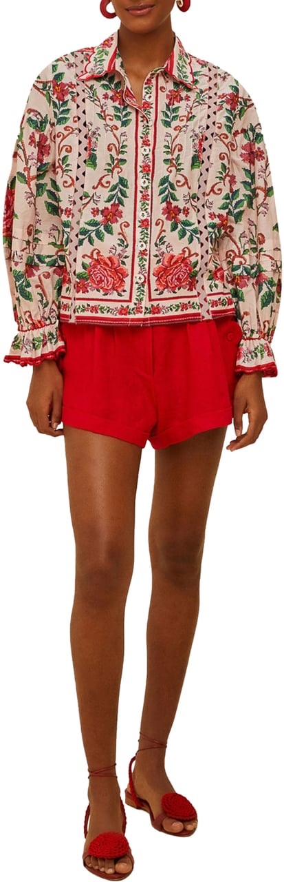 FARM Rio FLOWER TAPESTRY SHIRT Roze