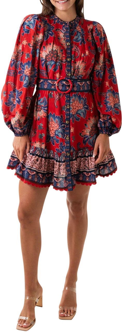 FARM Rio LUANG RED MINI DRESS Rood