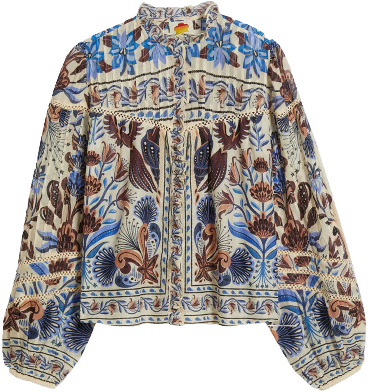 FARM Rio NATURE LAND SAND BLOUSE Blauw