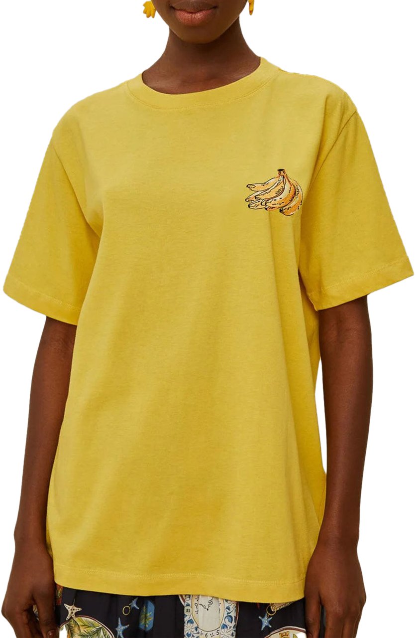 FARM Rio TROPICAL BANANAS PRINT RELAXED T-SHIRT Geel