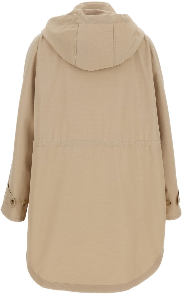Fay Cotton Tech Long Parka Bruin