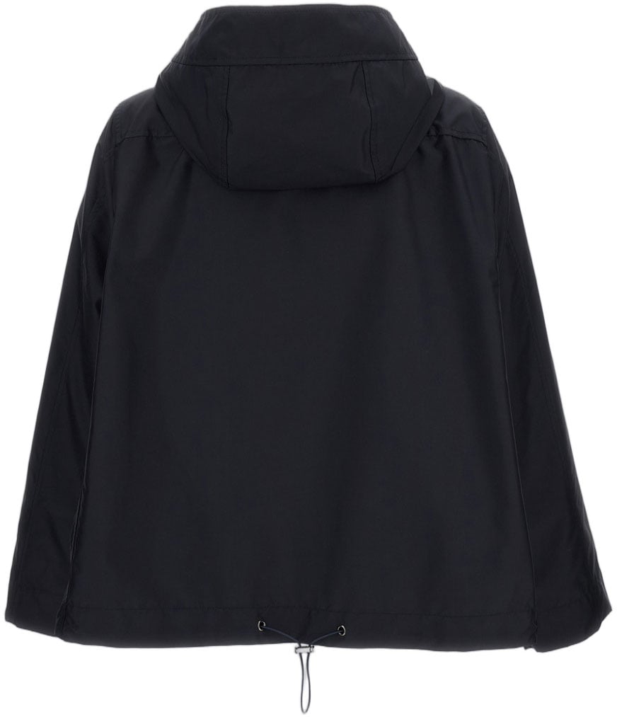 Fay Water-Repellent Technical Poplin Short Parka Zwart