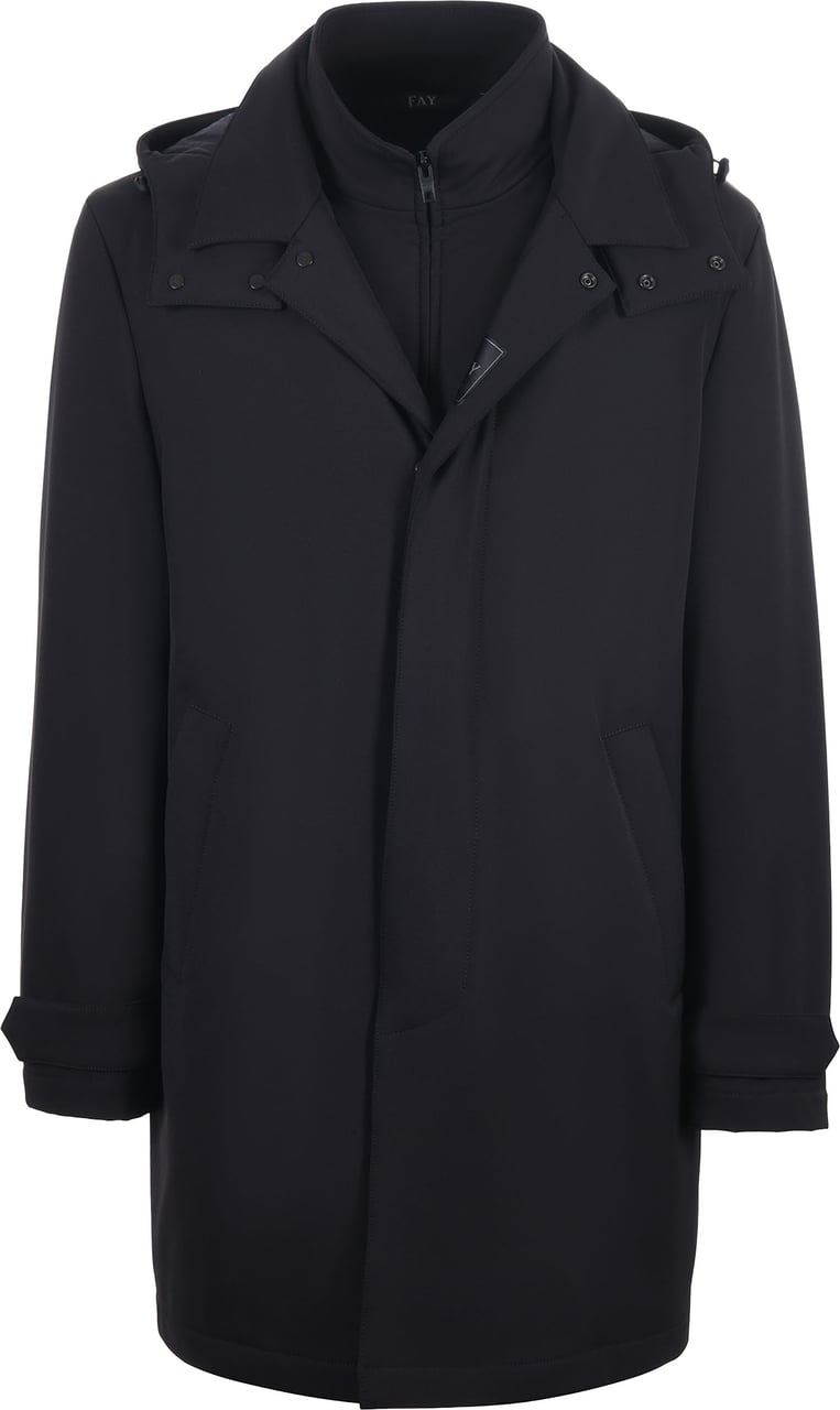 Fay New Morning Travel Parka Zwart