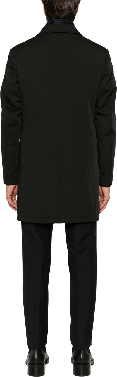 Fay Tailored Double Coat Removable Padded Gilet Zwart