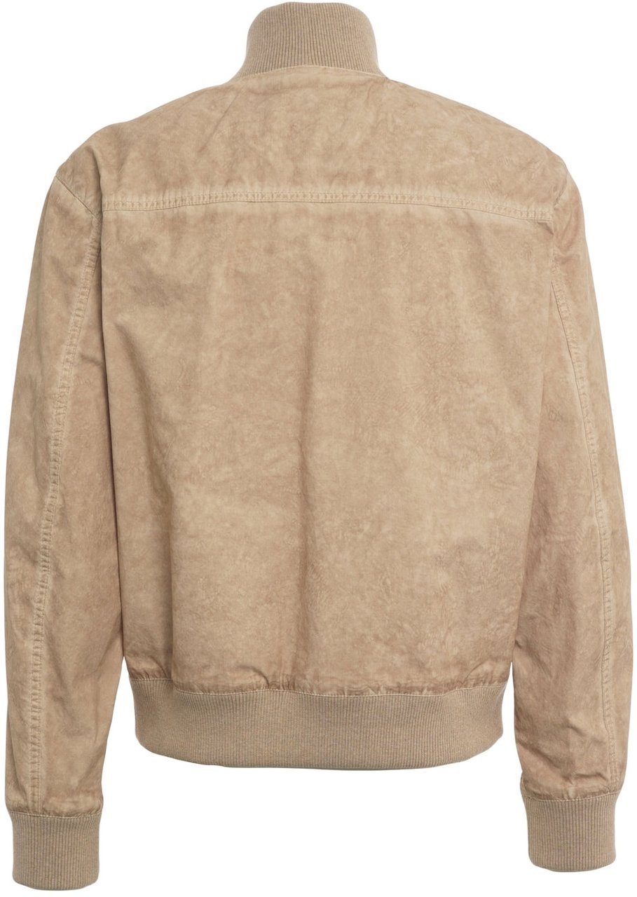 Fay Cotton blend bomber jacket Beige