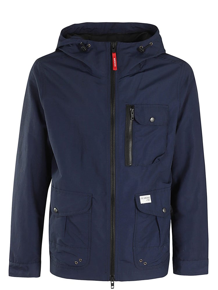 Fay Windbreaker Archive Jacket Blauw