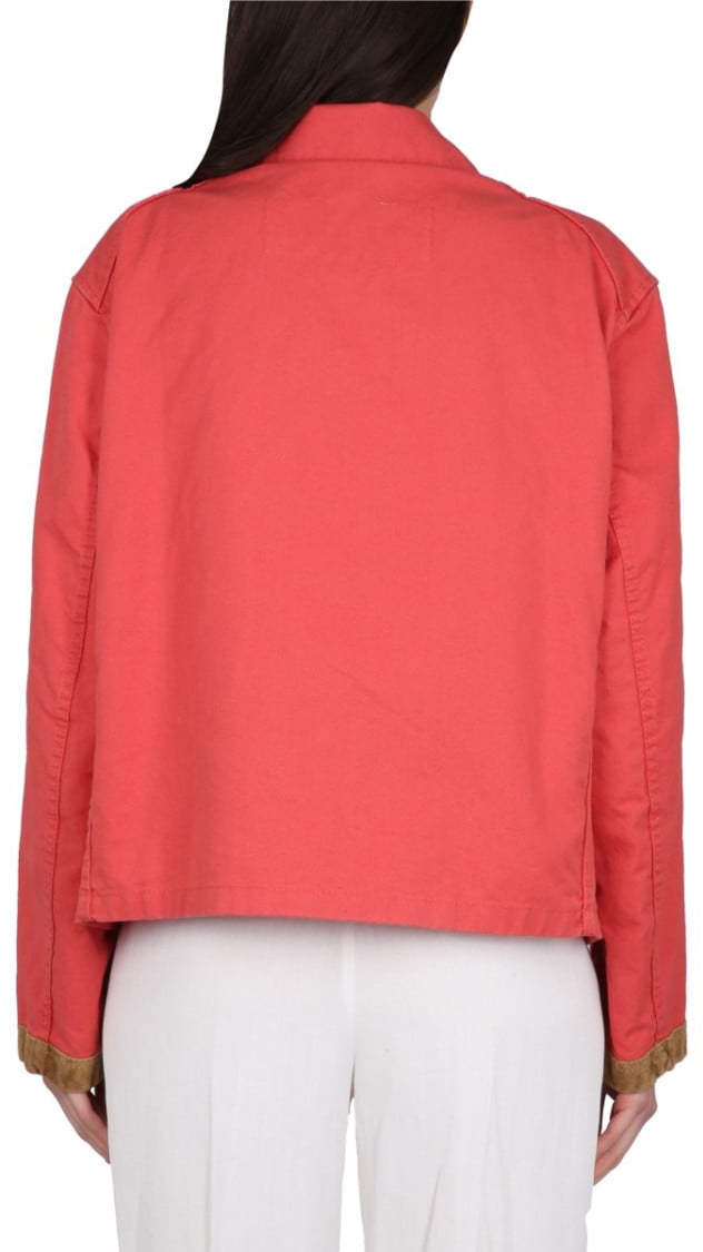 Fay 3 Hooks Caban Jacket Roze