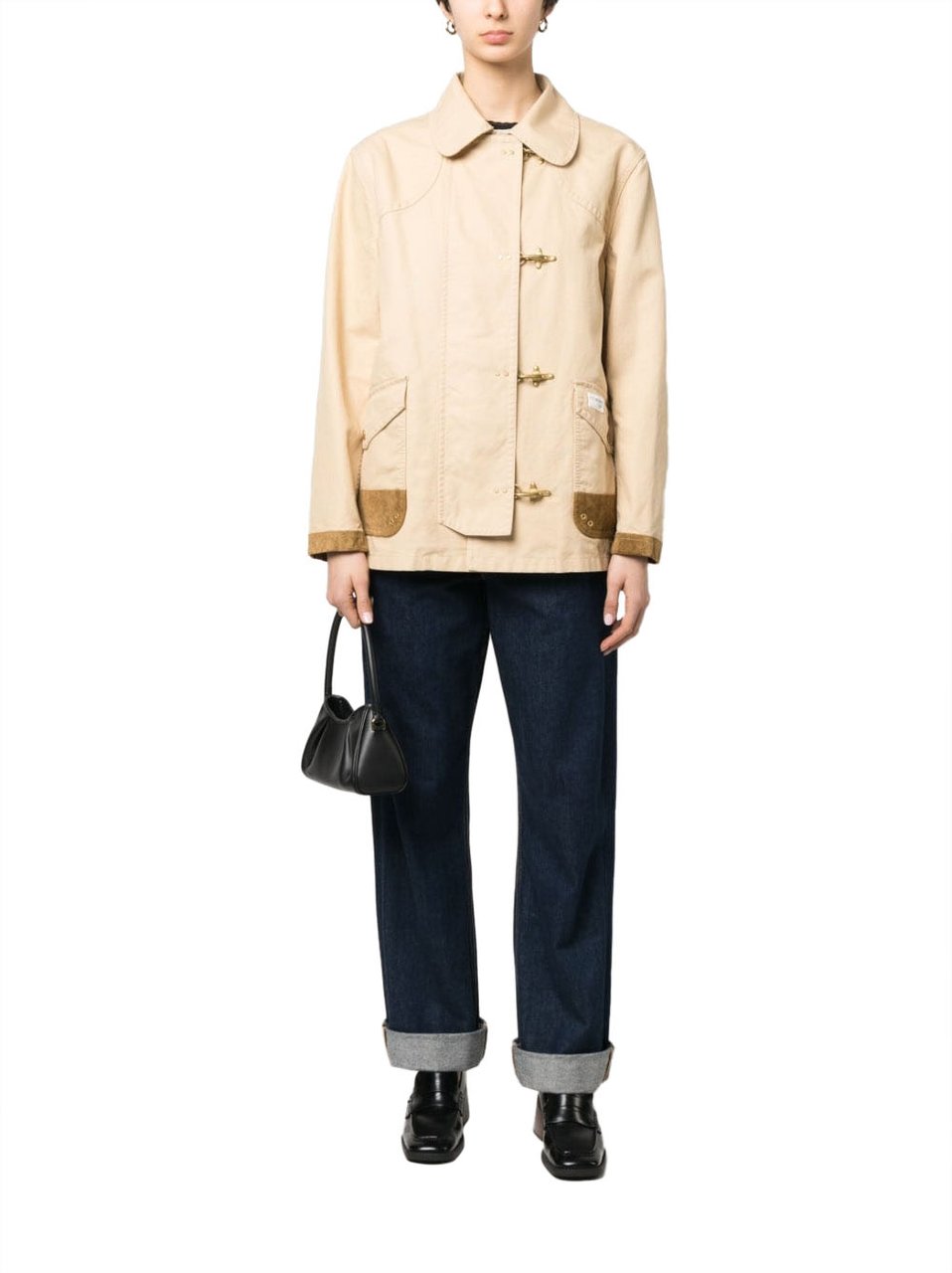 Fay Coats Beige Beige