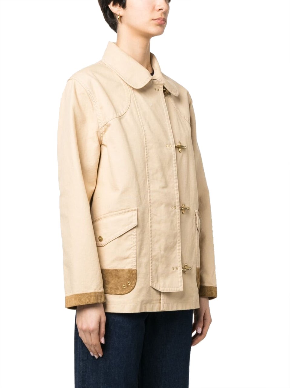 Fay Coats Beige Beige