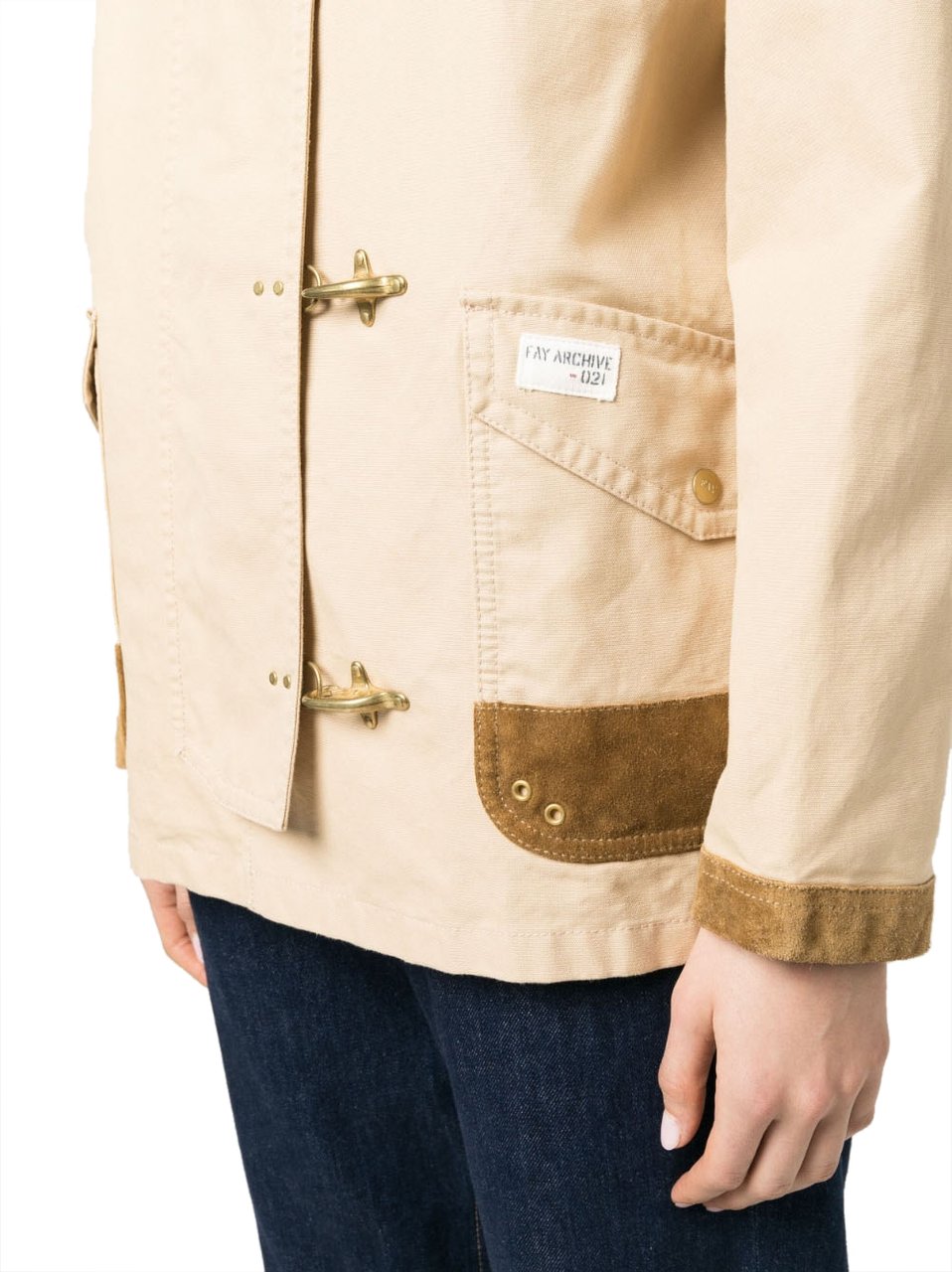 Fay Coats Beige Beige