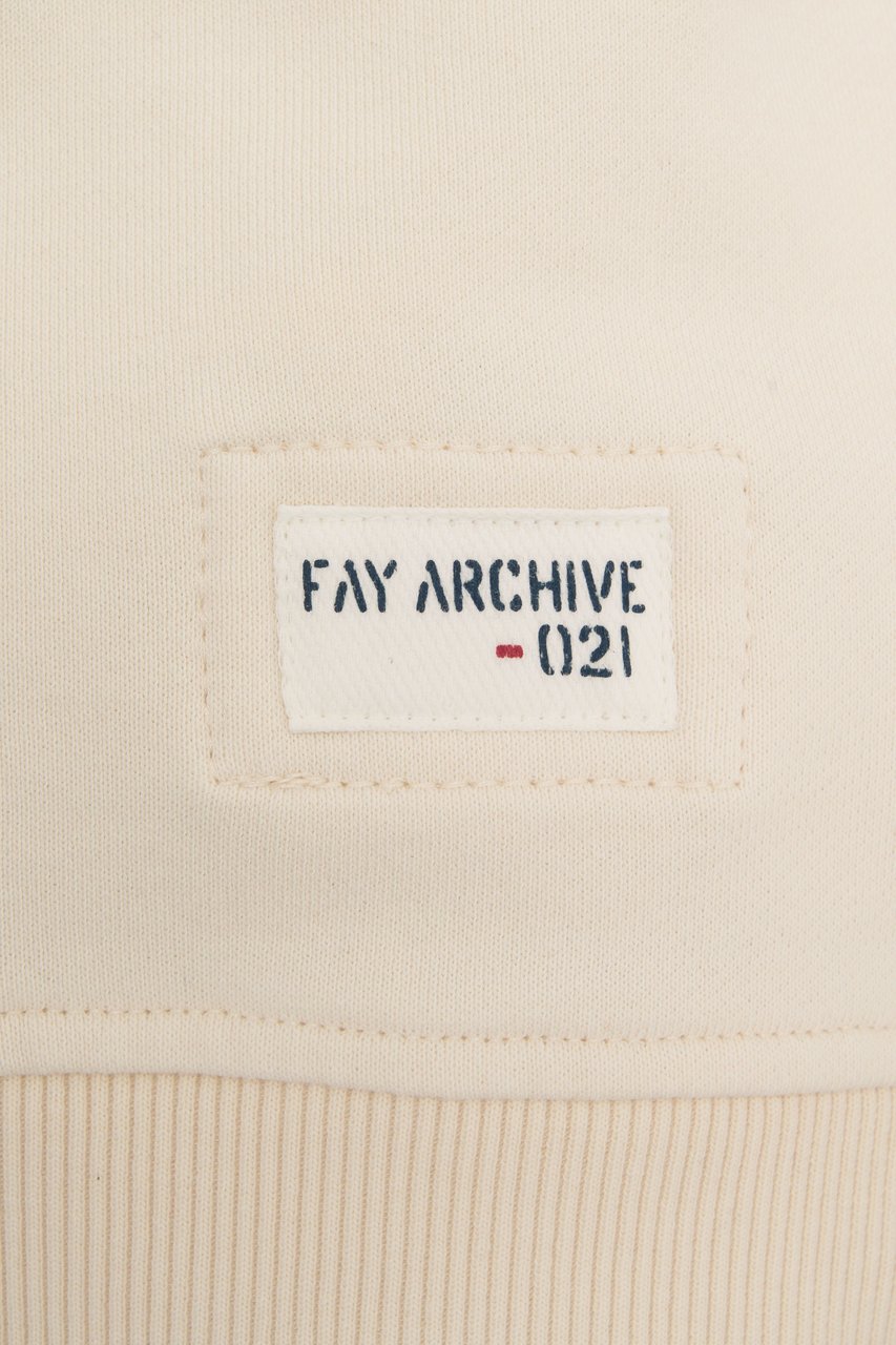 Fay Sweatshirt with logo detail Beige