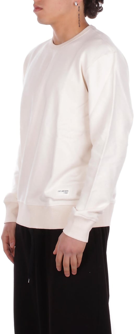 Fay Sweaters Cream Wit