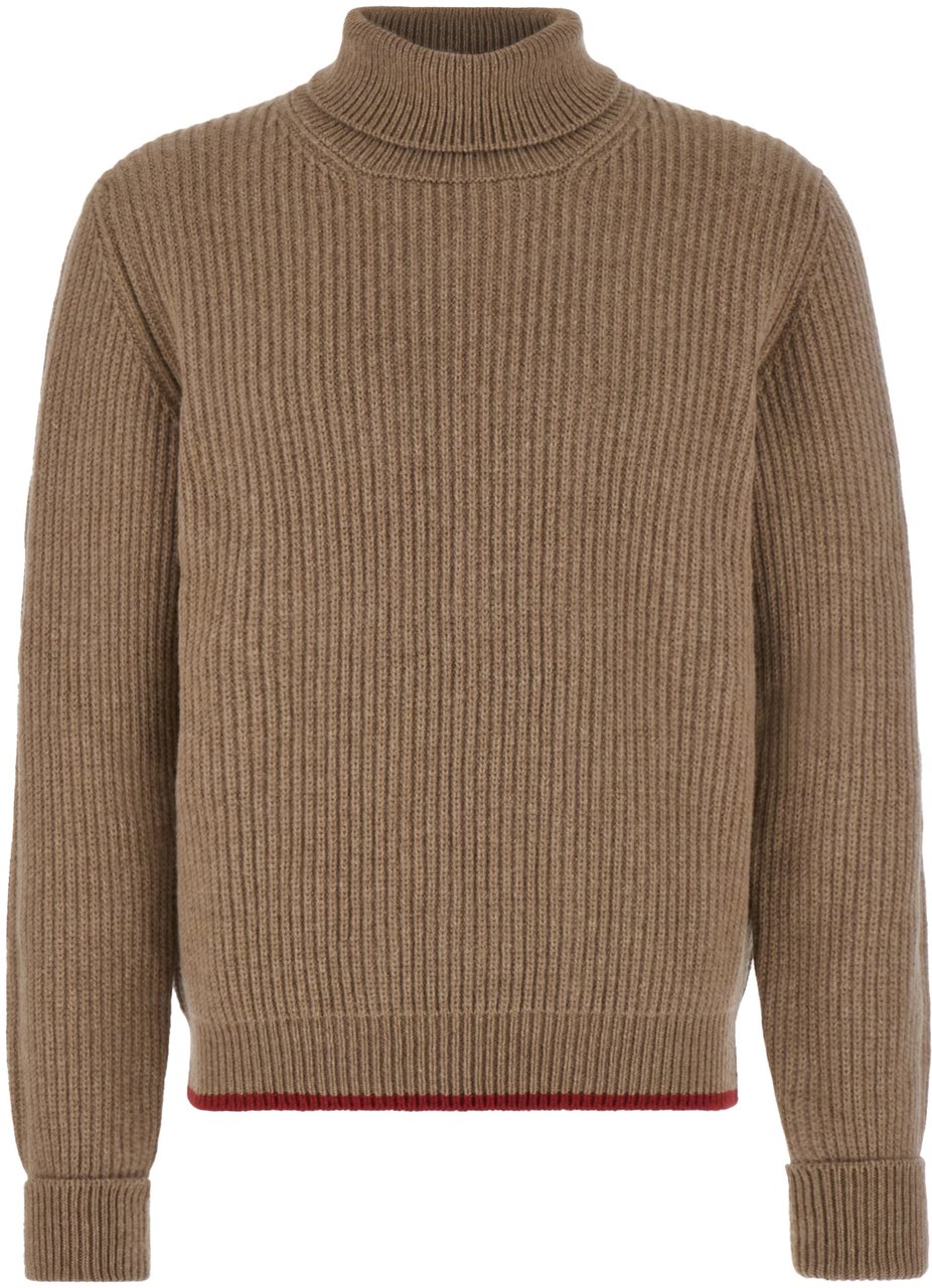Fay Fay Biscuit wool sweater Bruin