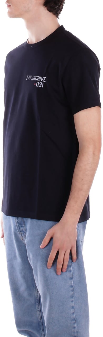 Fay T-Shirts And Polos Blue Blauw