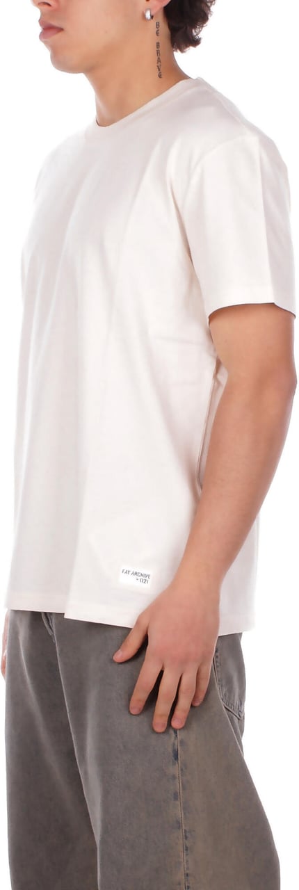 Fay T-Shirts And Polos Cream Wit
