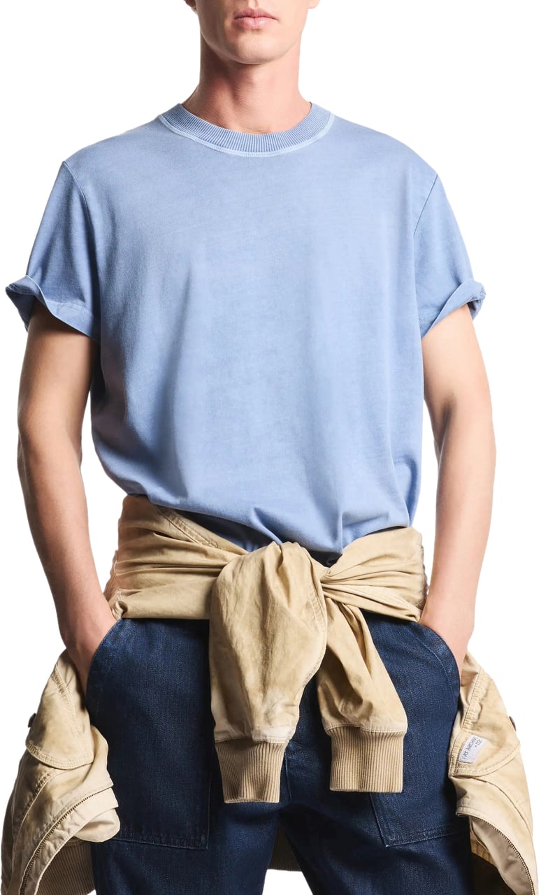 Fay T-Shirts And Polos Pale Blu Lichtblauw