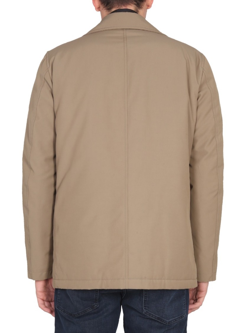 Fay "Peacot Double Front" Coat Groen