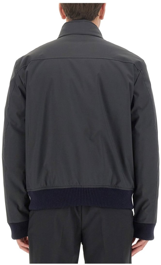 Fay Nylon Bomber Jacket Zwart