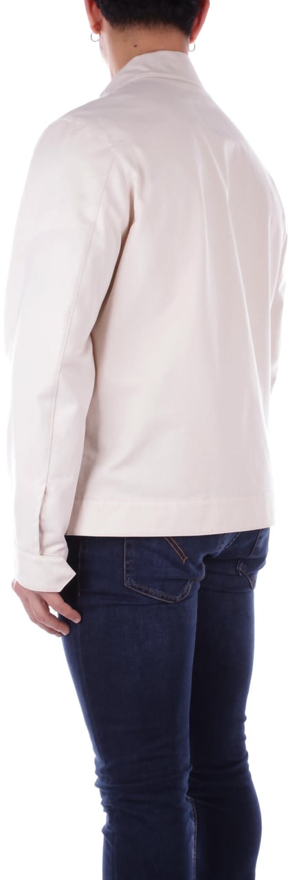 Fay Coats Bianco Lana Wit